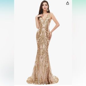 Gold Sequence Gown